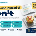 dont synonym