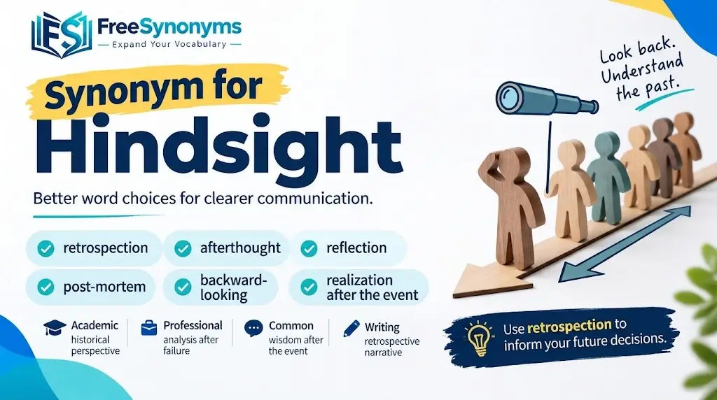 hindsight synonym
