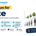 size synonym