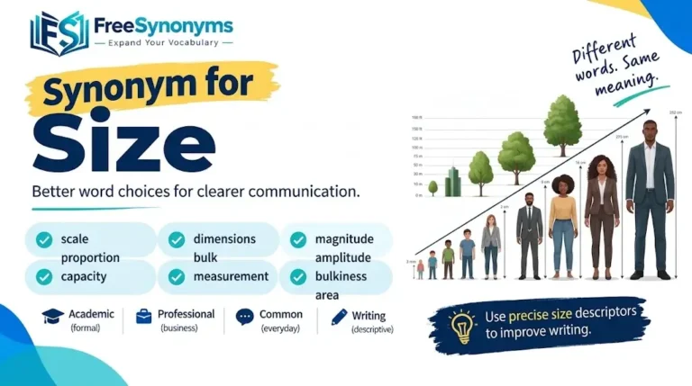 size synonym