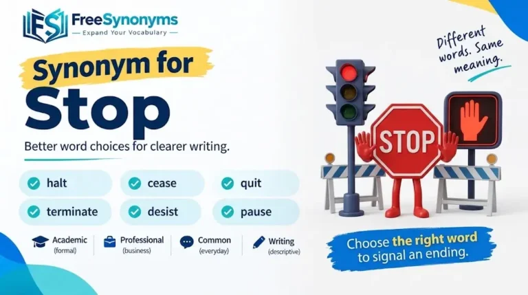 Synonym for Stop: 50+ Alternatives for Every Context